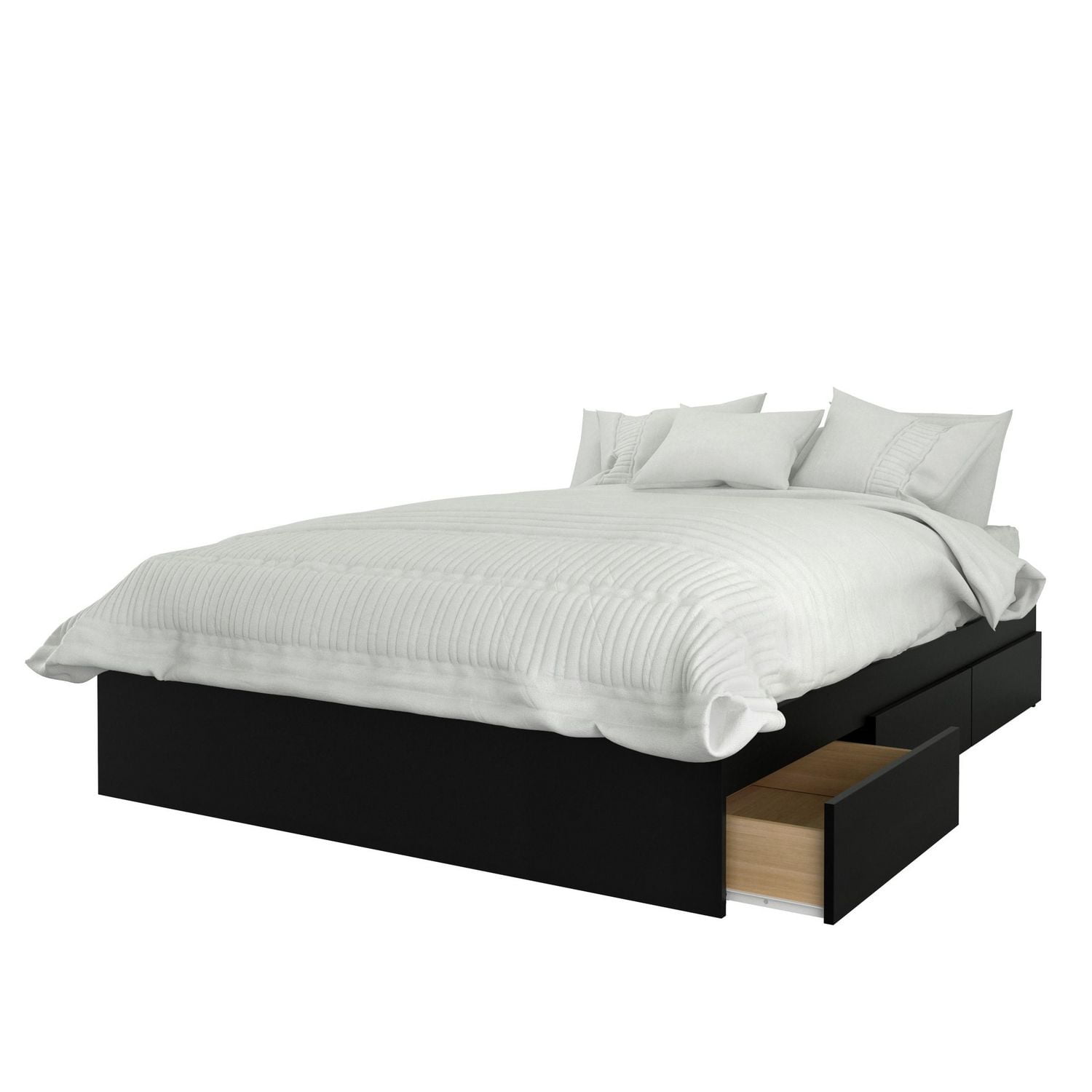 Ensemble de chambre à coucher double 2 pièces Nexera, Noir