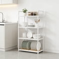 thumbnail image 4 of EGNMCR Storage Bins, Storage Containers Kitchen Rack Trolley Floor Standing Multi Layer Household Storage Rack Bathroom Rack Can Accommodate Toiletries And Daily Necessities Plastics Shelves, 4 of 6