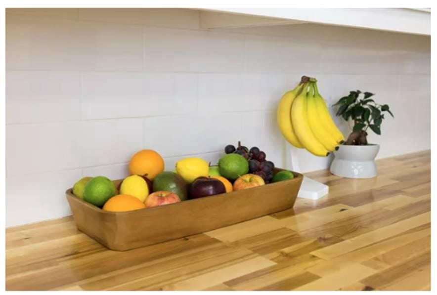 Better Homes & Gardens - Bol de service ovale en bois d'acacia, finition naturelle marron