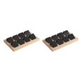 thumbnail image 3 of kurtrusly Wood Earring Card Holder w/ Tray Jewelry Display for Accessory 8 Pair Black 2Set, 3 of 6