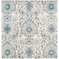 thumbnail image 4 of SAFAVIEH Madison Collection 8' x 8' Square CreamLight Grey MAD600C Boho Chic Glam Paisley Non-Shedding Living Room Bedroom Area Rug, 4 of 10