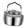 thumbnail image 2 of harper Camping And Outdoor Kettle: Multipurpose Stainless Steel Kettle for Tea, Coffee, 1.5L Bright Silver, 2 of 10