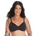 thumbnail image 1 of Hanes Womens Concealing Petals Wireless Bra with Convertible Straps, L, Black, 1 of 1