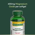 thumbnail image 2 of NATURE'S BOUNTY Magnesium, Absorbable, 400 mg, Helps support Muscle, Heart & Bone Health, Value Size, 2 of 6