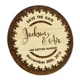 thumbnail image 3 of Aimants Gravés en Bois Personnalisés Save The Date 40 Annonces de Mariage Rustiques, 3 of 3