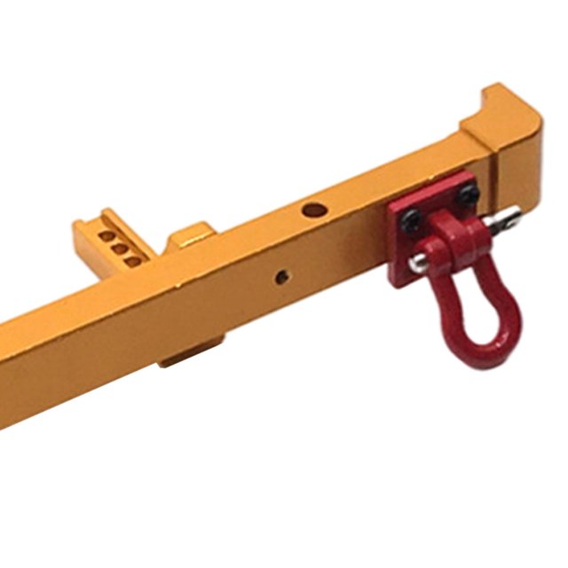 mmirethe Durable RC Metal Rear Bumper with Strong Shackles for ZP1001 ZP1002 ZP1003 1/10 RC Car Accessories Gold 141mm 1Set