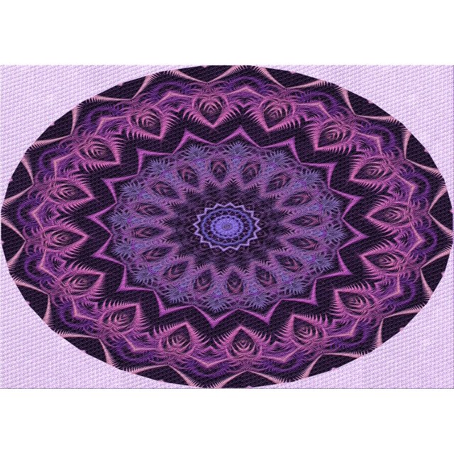 Ahgly Company Machine Washable Indoor Rectangle Transitional Orchid Purple Area Rugs, 3' x 5'