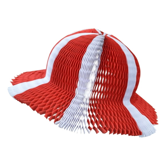 Canada 1 Count Red, White Honeycomb Hat, One size, Adult, Decoration, Canada Day, Way To Celebrate