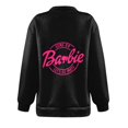 thumbnail image 4 of Mode Décontractée à Manches Longues Imprimé Floral Fermeture Éclair Épaule Extérieure Surdimensionné Sweat-Shirts Noir S, 4 of 6