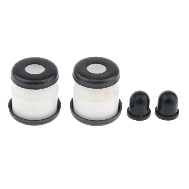 Bagues de Remplacement pour Longboards, PU, 92A, avec Godets, 3,25 Po Blanc
