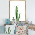 thumbnail image 3 of Designart Green Cactus South Western Plant Botanical Detail FLOAT FRAME WALL ART, 3 of 4