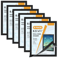 thumbnail image 1 of Sign Holder 8.5 x 11 Wall Mount, Magnetic Clear Plastic Sign Holders, Display in Portrait or Landscape Format, 1 of 7