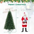 thumbnail image 3 of Costway 7 FT Christmas Tree with 830 PVC Branch Tips 250 Warm White LED Lights Gloves, 3 of 10