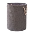 thumbnail image 1 of Dvruxg Panier à Linge Pliable avec Cordon de Serrage, Panier à Vêtements Rond Autoportant (Gris), 1 of 5