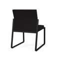 thumbnail image 5 of Gansett Reception Waiting Room Armless Guest Chair / Black Steel / Black, 5 of 5