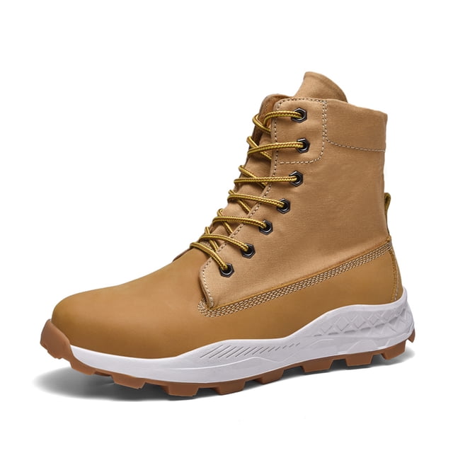 Bottes de Randonnée pour Hommes Légères Antidérapantes Randonnée Camping Décontractées Bottillon Cheville Extérieur Confortable Botte de Travail