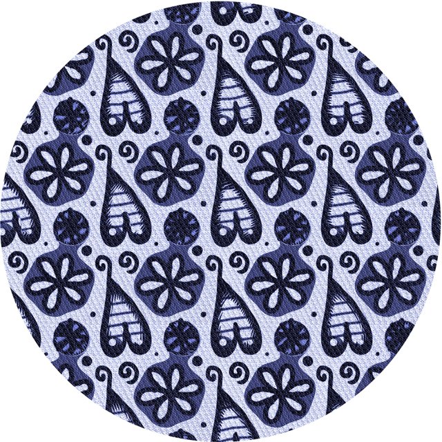 Ahgly Company Tapis d'Intérieur Lavable à la Machine, Carré, Transitionnel, Bleu Bleu Ange, Tapis de Zone, 3 Pieds Carré