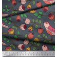 thumbnail image 2 of Soimoi Rayon Fabric Lotus & Dog Face Printed Fabric 1 Yard 56 Inch Wide, 2 of 5