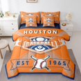 thumbnail image 1 of YST Ensemble de Literie 7 Pcs Tout-en-un Format Double Ensemble de Couette Garçons Ensemble de Literie Baseball, Ensemble de Lit Sport Réversible, Couette en Microfibre Douce Équipe de Baseball avec Ensemble de Draps, Toutes Saisons, Houston, 1 of 5