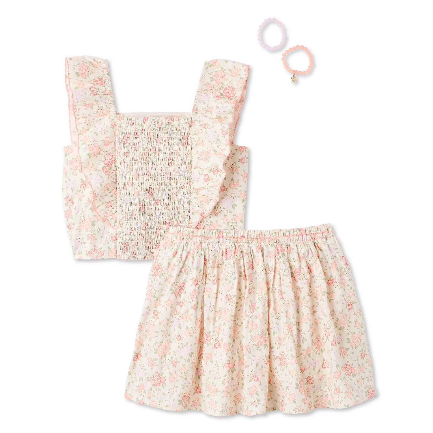 Ensemble 2 pièces avec jupe en tricot ajouré Btween pour filles