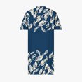 thumbnail image 5 of Pisexur Robes d'Été pour Femmes Mode à Imprimé Floral Robe Soleil Décontractée Ample à Col en V à Manches Courtes Robes T-Shirt Fluides Surdimensionnées Robe de Plage avec Poches Grande Taille Robe Mi-Mollet L-5TG, 5 of 5