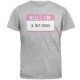 thumbnail image 1 of Halloween Hello I'm a Hot Mess Mens T Shirt, 1 of 1