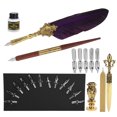 thumbnail image 4 of Feather Pen Set Business Retro Student Dipping Pen Creative Quill Kit Writing Correction Supplies, 4 of 8