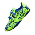 thumbnail image 3 of Innerwin Chaussures de Soccer pour Enfants à Bout Rond Crampons de Soccer Confort Légers Espadrilles Basses Terrain Ferme Vert Fluorescent (Crampons TF) 1Y, 3 of 4