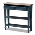 thumbnail image 2 of Baxton Studio Dauphine Table Console Contemporaine en Bois à 1 Tiroir, Bleu, 2 of 10