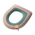 thumbnail image 1 of Yellow Thick Toilet Seat Cover, Soft Polyester Material, Yellow Color, 30X30Cm, Easy To Clean And Install, Comfortable And Durable, 1 of 7