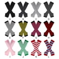 thumbnail image 4 of letairis Complete Wardrobe Versatile Socks With Long Gloves Set Comfortable To Wear pink and white 1Set, 4 of 5