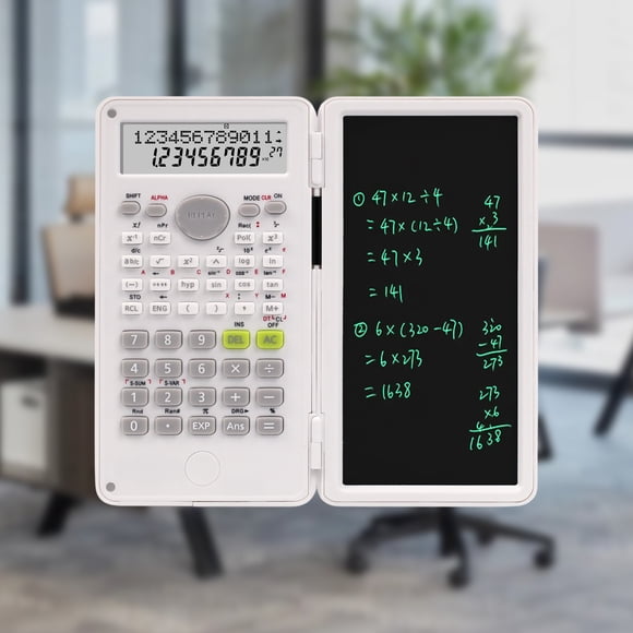 Todaioua Calculatrice Scientifique à Écriture Manuscrite avec Tablette d'Écriture LCD Multifonctionnelle 240 Fonctions Calculatrice Graphique de Maths pour Ingénieurs Examens Étude Bureau Comptabilité Financière Outils d'Étude
