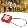 thumbnail image 4 of Lockout Tagout Kit, 85mm Shackle Lockout Cable  Durable Brass Stainless Steel  For Equipment Maintenance Red, 4 of 8