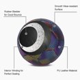 thumbnail image 4 of Graflsoa Reflective and Glow-in-the-Dark Stitched Soccer Ball, Hexagonal Design, Size 5, PU Material, Deflated for Shipping, Single Ball, 4 of 7