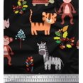 thumbnail image 1 of Soimoi Poly Georgette Fabric Berries & Animals Cartoon Decor Fabric Printed Yard 52 Inch Wide, 1 of 3