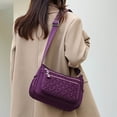 thumbnail image 4 of YOUSNH Sacoches Bandoulière Décontractées Imperméables à Multiples Poches pour Femmes, Sac Messager d'Épaule pour Voyage, Randonnée, Quotidien, Sacs d'Épaule Violet, 4 of 4