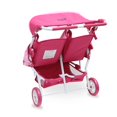 thumbnail image 3 of Valco Baby -  Mini Twin Marathon Doll Stroller (Pink Butterfly), 3 of 6