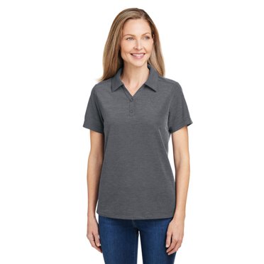 Core365 CE112W Polo Piqué ChromaSoft Fusion pour Femmes - CARBON HEATHER - TG