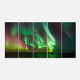 thumbnail image 2 of Green Northern Lights Aurora - Large Abstract Canvas Wall Art, 2 of 3