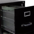 thumbnail image 3 of Pemberly Row 2 Drawer Metal Letter Width Vertical File Cabinet in Black, 3 of 5