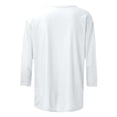 thumbnail image 5 of Amzcrzy Hauts pour Femmes T-Shirts Graphiques de Noël pour Femmes Mode Xmas Col Rond Manches 3/4 Hauts pour Femmes Décontractés Confortables Hauts d'Automne pour Femmes, 5 of 5