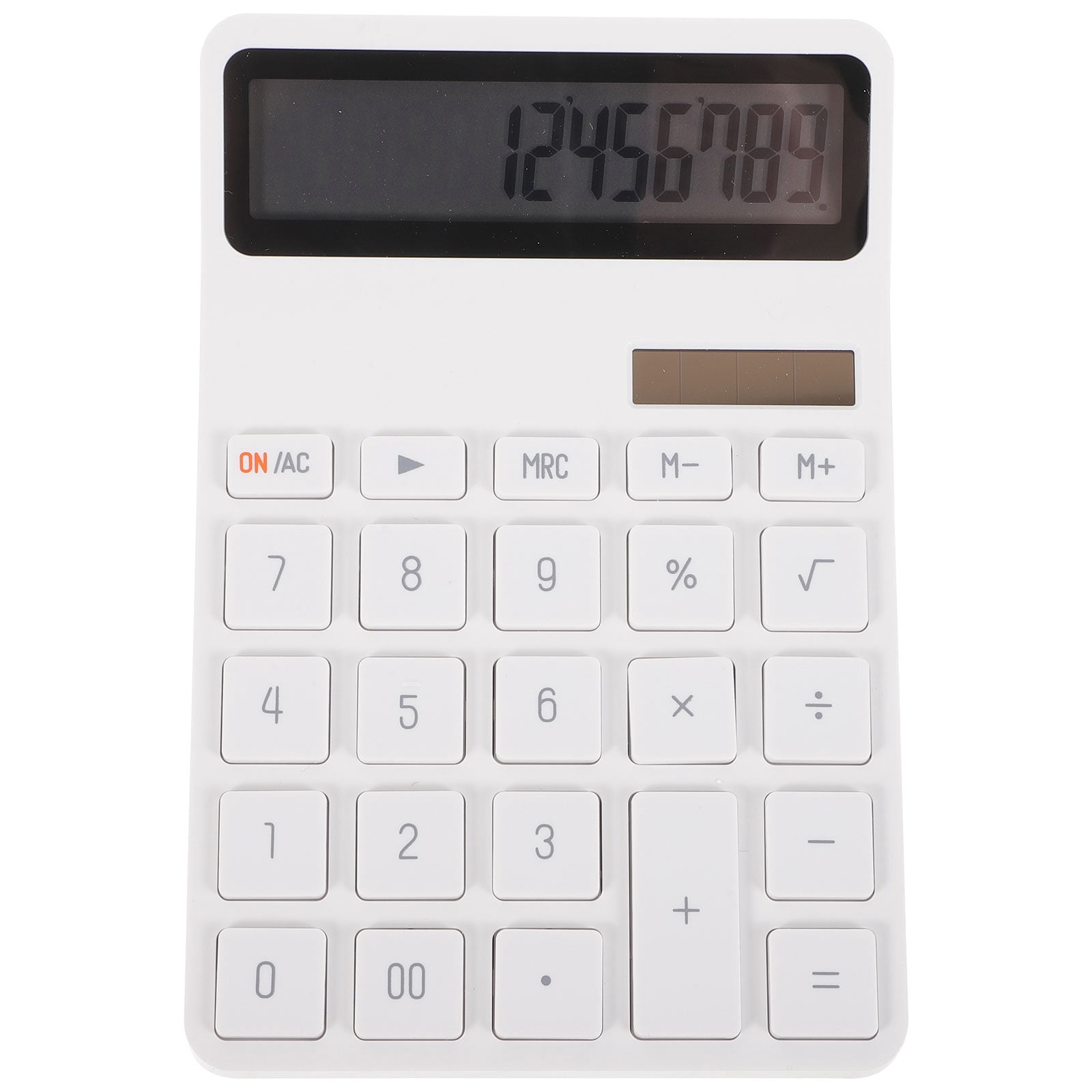 UPOUART Desktop Calculator White ABS 12- Display Household Desk Calculator 1Set
