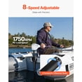 thumbnail image 3 of VEVOR 55lb 12V Thrust Electric Trolling Motor Saltwater Trolling Boat Engine for Kayak, 3 of 9