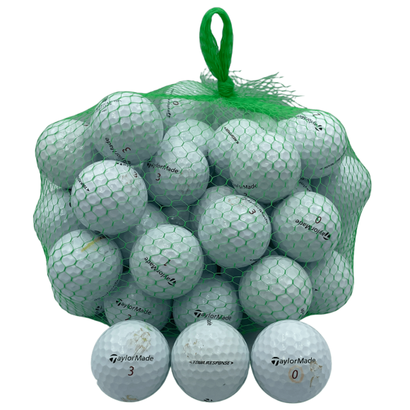 Golf Ball Planet - Taylormade Tour Response Recycled Golf Balls (50 Pack, 3A / Good)