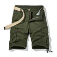 thumbnail image 1 of TopLLC Shorts pour Hommes, Shorts pour Hommes Shorts Cargo pour Hommes Shorts de Course pour Hommes Multiples Poches Utilitaires Taille Élastique Shorts de Randonnée en Coton, 1 of 4