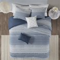thumbnail image 3 of Urban Habitat Calum 100 Percent Cotton Clipped Comforter Set in Navy, 3 of 14