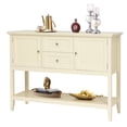 thumbnail image 1 of Costway Sideboard Buffet Table Wooden Console Table w/ Drawers & Cabinets Beige, 1 of 10