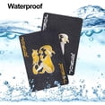 thumbnail image 2 of YOPTOP Deck of Cards Waterproof Black Playing Cards Poker Cards Plastic Playing Cards Gilding Black Playing Cards Black Gilding Waterproof Playing Cards, 2 of 5