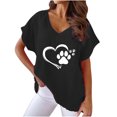 thumbnail image 2 of LSLJS Blouses pour Femmes Col en V Imprimé T - Mode Confortable, Cadeaux pour Femmes, 2 of 5