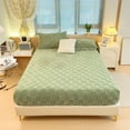 thumbnail image 1 of Uscallm Winter Warm Corals Fleece Mattress Protector Fitted Sheet, Cozy Flannel Bed Cover, Soft Microfiber Mattress Pad, Plush Fleece Mattress Topper for Cold Weather, Queen Size 60x79 Inches, 1 of 6